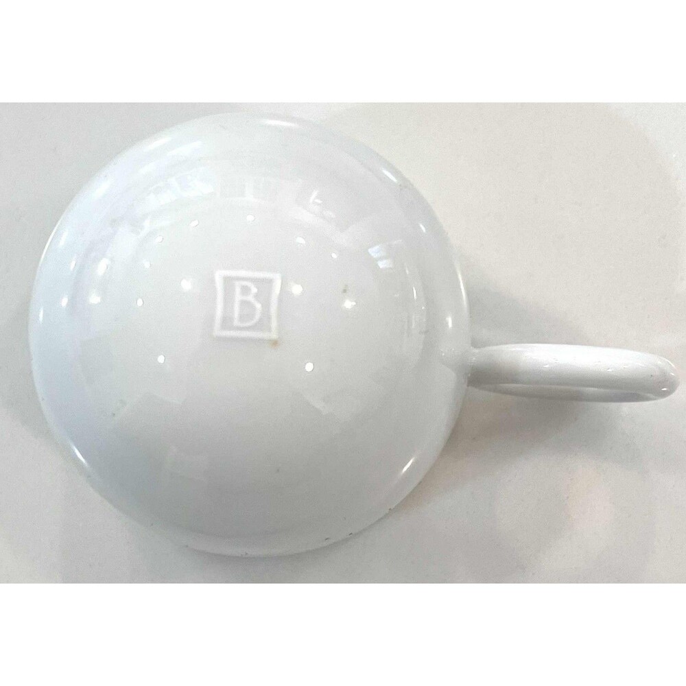 One Bernardaud Espresso Cup & Saucer Fusion Bla White 2 Oz Hard to Find - Picture 6 of 6